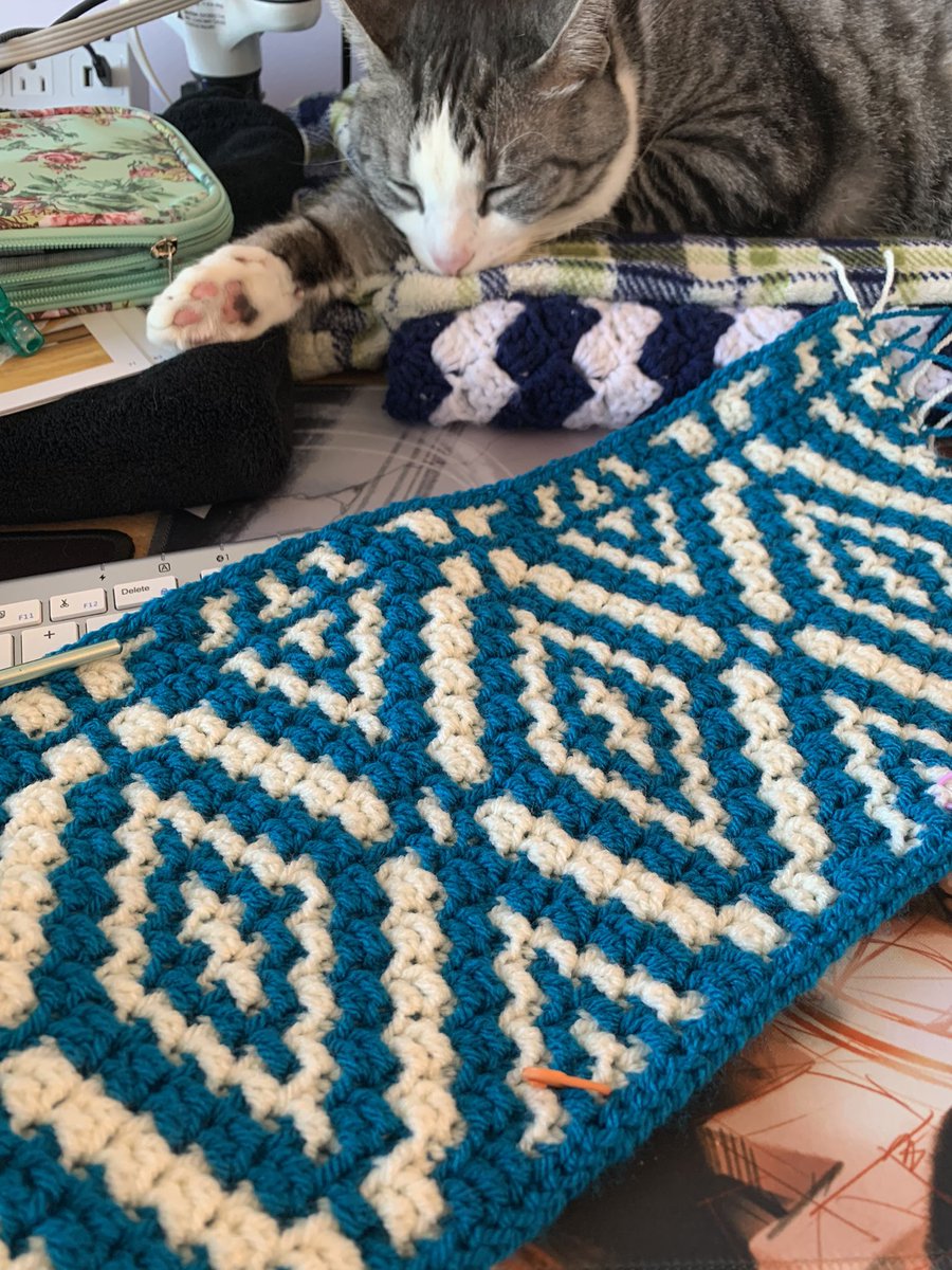 I might be addicted to mosaic crochet