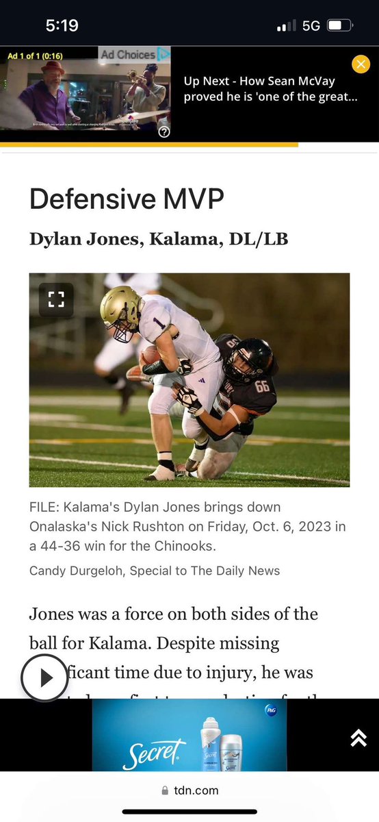 Dylan Jones (@dylanjones_45) on Twitter photo Thankful and blessed to be named All Area Defensive MVP as a senior after overcoming adversity <a href="/OnyFb/">ONALASKA LOGGER FOOTBALL</a>.
<a href="/KalamaFootball/">Kalama Football</a> <a href="/P_S_football/">Puget Sound Football</a> <a href="/DanBrown4108/">Dan Brown</a> <a href="/aidenbrown0/">Aiden Brown 3⭐️ATH</a> <a href="/LOGGER_LBCOACH/">UPS Loggers Coach Jeff Schmidt</a> <a href="/Carl_Lawson_/">Carl Lawson</a> Thankful and blessed to be named All Area Defensive MVP as a senior after overcoming adversity <a href="/OnyFb/">ONALASKA LOGGER FOOTBALL</a>.
<a href="/KalamaFootball/">Kalama Football</a> <a href="/P_S_football/">Puget Sound Football</a> <a href="/DanBrown4108/">Dan Brown</a> <a href="/aidenbrown0/">Aiden Brown 3⭐️ATH</a> <a href="/LOGGER_LBCOACH/">UPS Loggers Coach Jeff Schmidt</a> <a href="/Carl_Lawson_/">Carl Lawson</a>