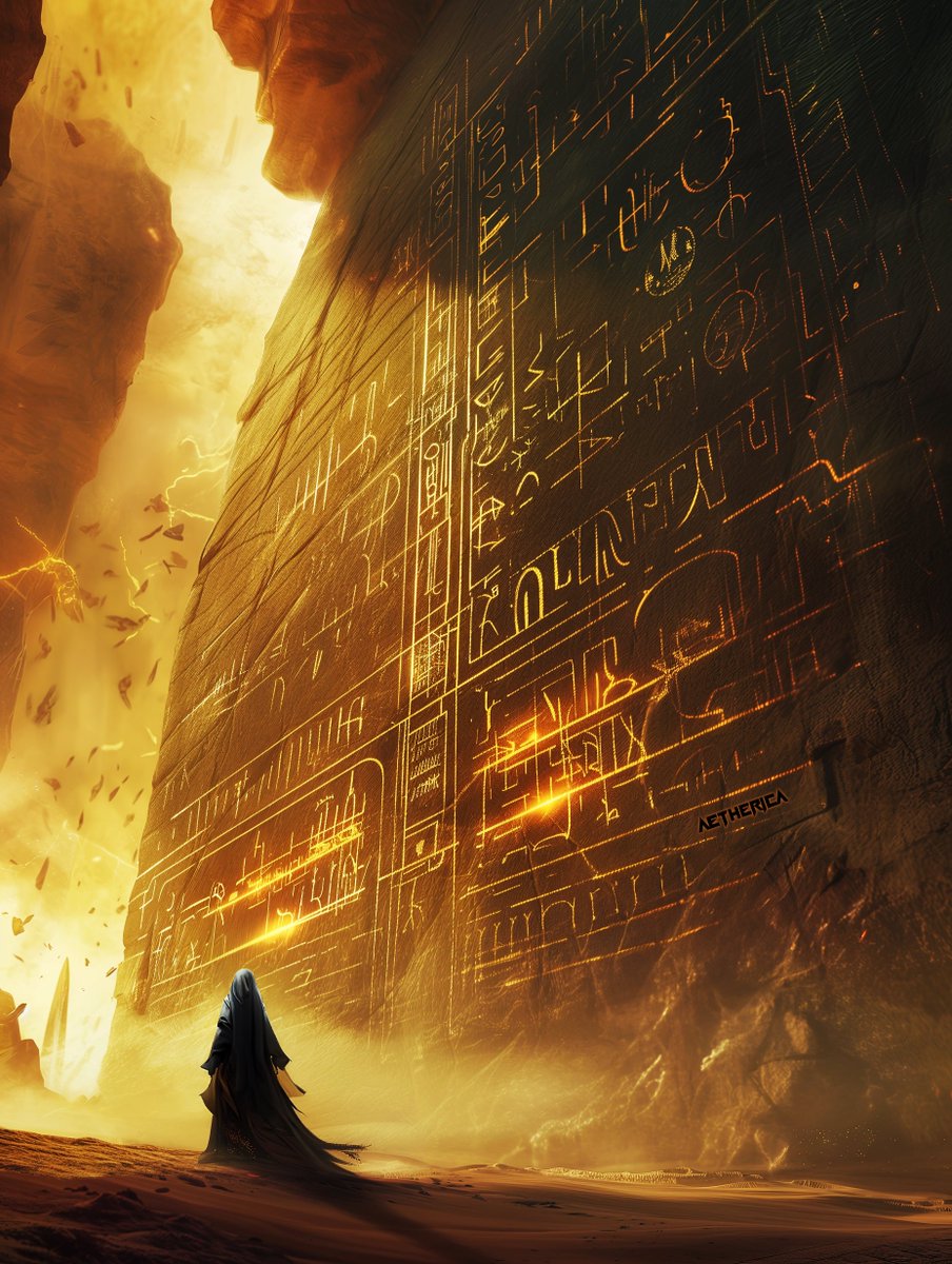 AethericaX's tweet photo. Location: Sandara Sanctum
The ground shakes. A temporal quake causes rocks to fall into the passage. The machine must be stabilised, or the ancient knowledge etched into the walls will be lost...
World: #HeliosOne | #Worldbuilding | #MidjourneyV6 | #ConceptArt