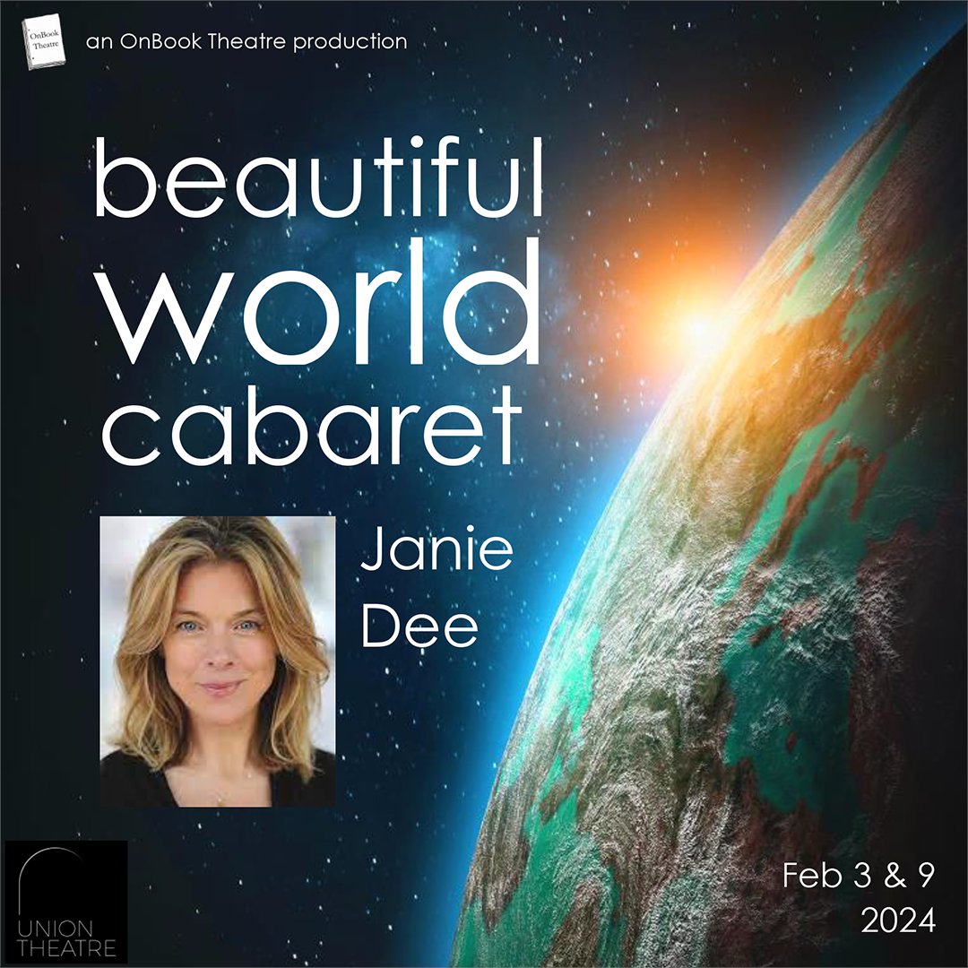 OnBook Theatre (@onbooktheatre) on Twitter photo Beautiful World Cabaret with award-winning British actress, singer and musical theatre performer Janie Dee. Two shows only, Feb 3rd and Feb 9th <a href="/TheUnionTheatre/">The Union Theatre</a>
Proceeds will be donated to Climate Change charities buff.ly/3SegUfE Beautiful World Cabaret with award-winning British actress, singer and musical theatre performer Janie Dee. Two shows only, Feb 3rd and Feb 9th <a href="/TheUnionTheatre/">The Union Theatre</a>
Proceeds will be donated to Climate Change charities buff.ly/3SegUfE