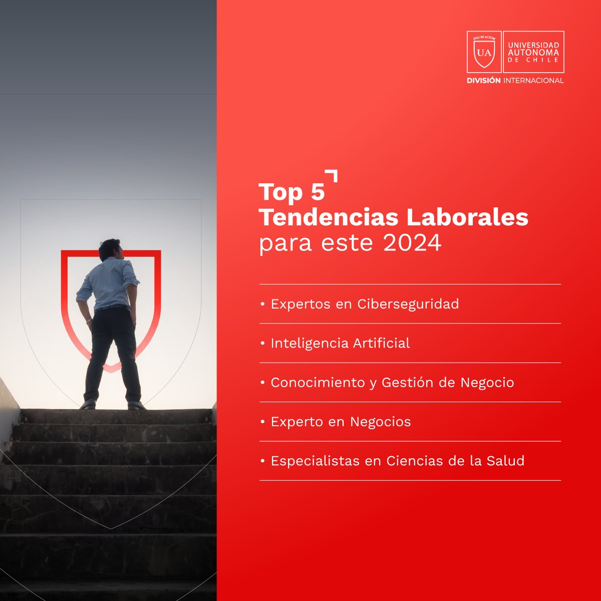 edex_uachile's tweet photo. Tendencias laborales 2024 👩‍💻
Este año, el mundo del trabajo estará lleno de oportunidades y cambios revolucionarios. Desde trabajos remotos hasta inteligencia artificial 💼
Elige cómo potenciar tu hoja de vida: https://t.co/TQIcz6hzPD https://t.co/XUQwHQJUlb