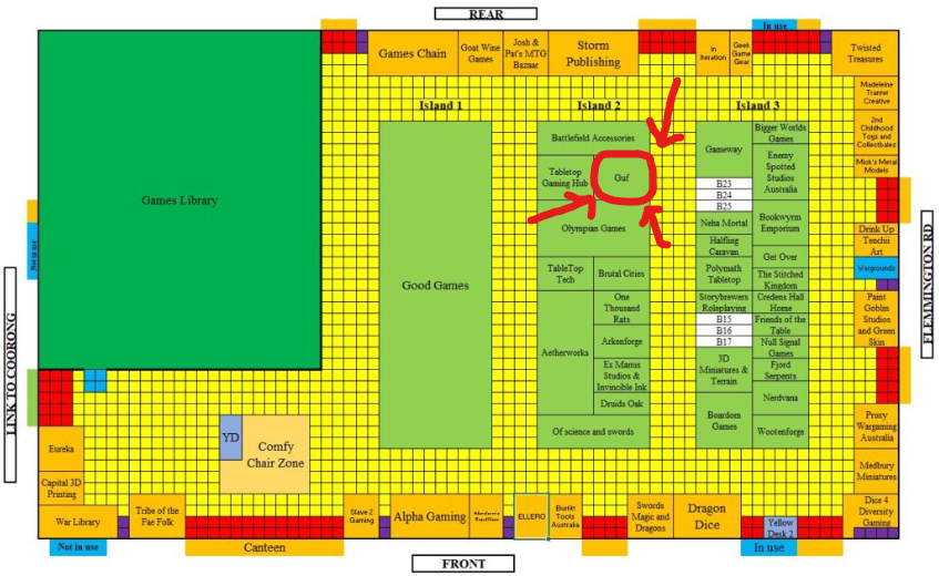 We are going to CanCon - board game convention in Canberra, Australia, and we'll have #SteamUp, #FloatingFloors, #EndlessWinter and #Orchard. Visit us in the hall where the game library is. Entry to CanCon is free. 
Stay tune for the specials we'll have at #CanCon!