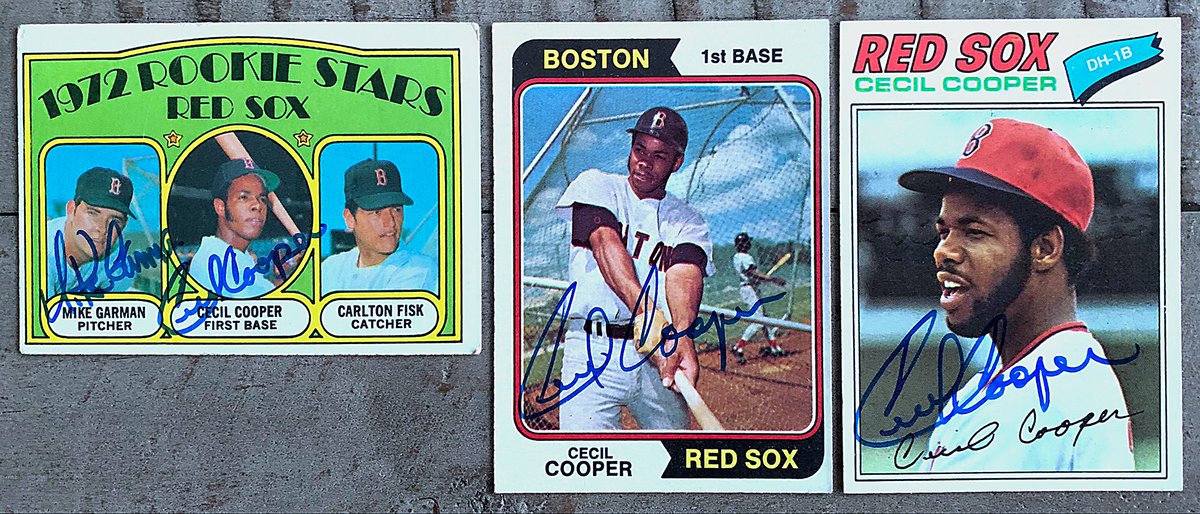 OhNoonan's tweet photo. Cecil Cooper – 17-Yr MLB Career; 5x All-Star; 2x GG, 3x Silv Slgr; 2x AL RBI Ldr; 2192 Hits, 241 HRs, 1125 RBIs. Autographs thru the mail. #72Topps
#ttm #ttmsuccess @HeyMattPatt @20thBaseball @BravestarrCards @caliser786 @mjs80377 @gfgcom @zmills4 @KenLynes @georgesands58 https://t.co/JpRvB8USyd