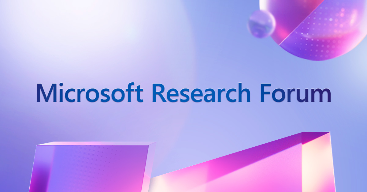 We're thrilled to announce Microsoft Research Forum, an exchange of ideas about science and technology research in the era of general AI. Join us virtually for Episode 1 on January 30 9:00 AM PT. 

Register today ⬇️ 
msft.it/6014iWaDn