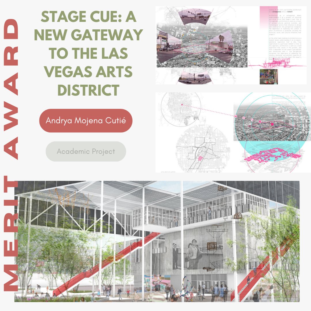Congratulations to Andrya Mojena Cutié for “Stage Cue: A New Gateway to the Las Vegas Arts District” taking home a merit award. For more on this check out the full coverage in the latest edition of the AIA BLUEPRINT newsletter.

issuu.com/aialasvegas/do…