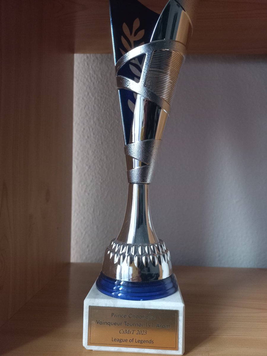 Conseguimos la liga francesa de CsMsT, después de 2 meses casi de juego con torneo final.  Un trofeo más para la estantería. #SEGUIMOS 🏆