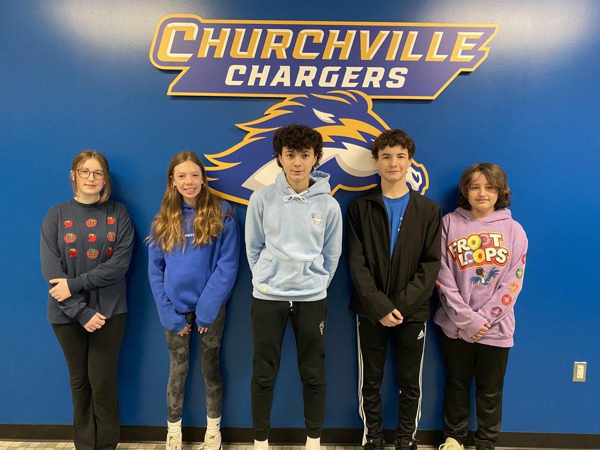Congratulations to our December Students of the Month! Each subject per grade level chose a student who show grit and determination.🐴⚡#WeAreChurchvilleD205 #WeAreD205
