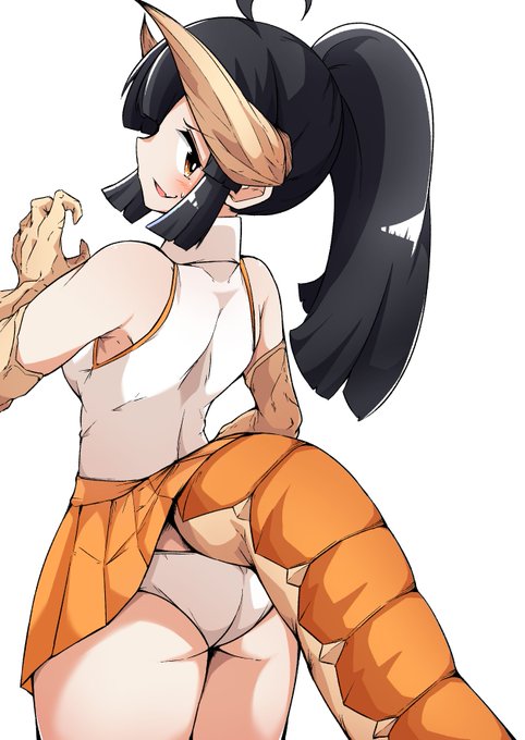 竜娘のしっぽでスカート持ち上がるやつ 