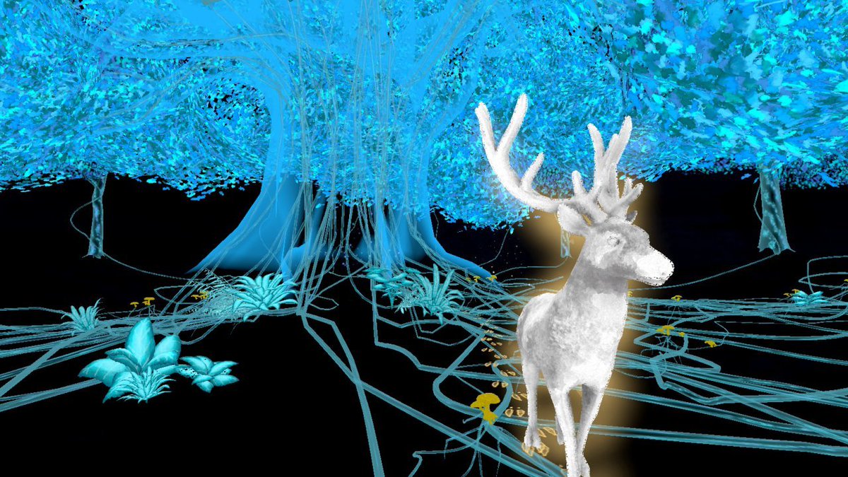 “To express the invisibility of the dialogue with the oak, I created a highly sensory language in which the spectator interacts with coloured lights and sounds.” - Fabienne Giezendanner (BLOOM), by @idril_earfalas

ENG xrmust.com/xrmagazine/fab…
FR xrmust.com/xrmagazine/fab…