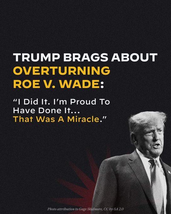 #VoteBlue #wtpBLUE WE THE People wtp2203   At a town hall in Iowa, TFG boasted about overturning Roe V Wade saying “I did it, I'm proud to have done it…that was a miracle”   The Biden/Harris administration and Democrats want to codify Roe and protect your rights!   The two sides…