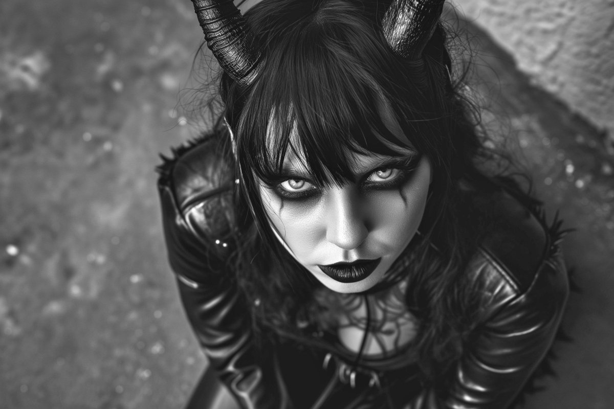 Possibly_Ai_Art's tweet photo. Série "The Devil Inside"
#aiart #aiartists #aiartcommunity #midjourney #midjourneyart #aiartwork #portraitphotography #blackandwhitephotography #urbanshoot #dollcore #punkcore #chiaroscuro #thedevilinside #devil #horns #demongirl https://t.co/nOeOS5Wpit