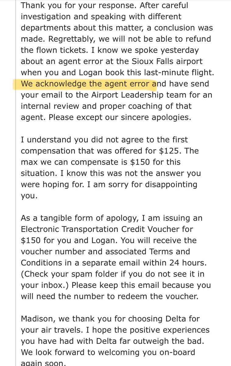 loganremmers's tweet photo. @Delta @BarstoolBigCat long time AWL who needs help. Delta admitted making a mistake which cost us $2k in additional flight costs and is now offering only $150 and has ceased communication. You got one more skullfuck in you? https://t.co/6f4uqyQeCY