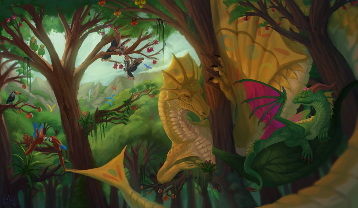 blue_lofi's tweet photo. Hello, I’m a 19 year old digital artist who loves to illustrate dragons and creatures, I’ve done it for 9 years and hopes to make more pieces for you all to see this new year! 
#PortfolioDay #PortfolioDay2024 https://t.co/pOkZ88ZlYj