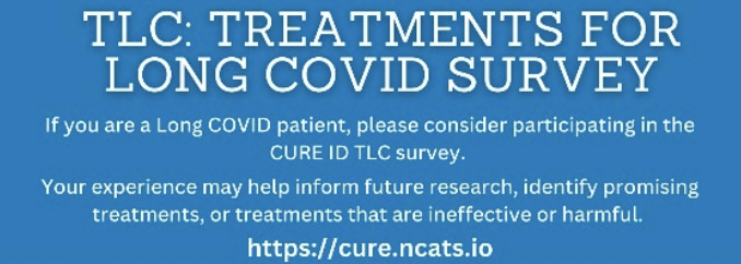 One of the biggest advocacy opportunities of the year has launched - FDA/CURE-ID's #LongCovid treatment survey! There are many treatment surveys, but this one is special - the data will be used as evidence to help inform which drugs to study in clinical trials! Please RT! 1/