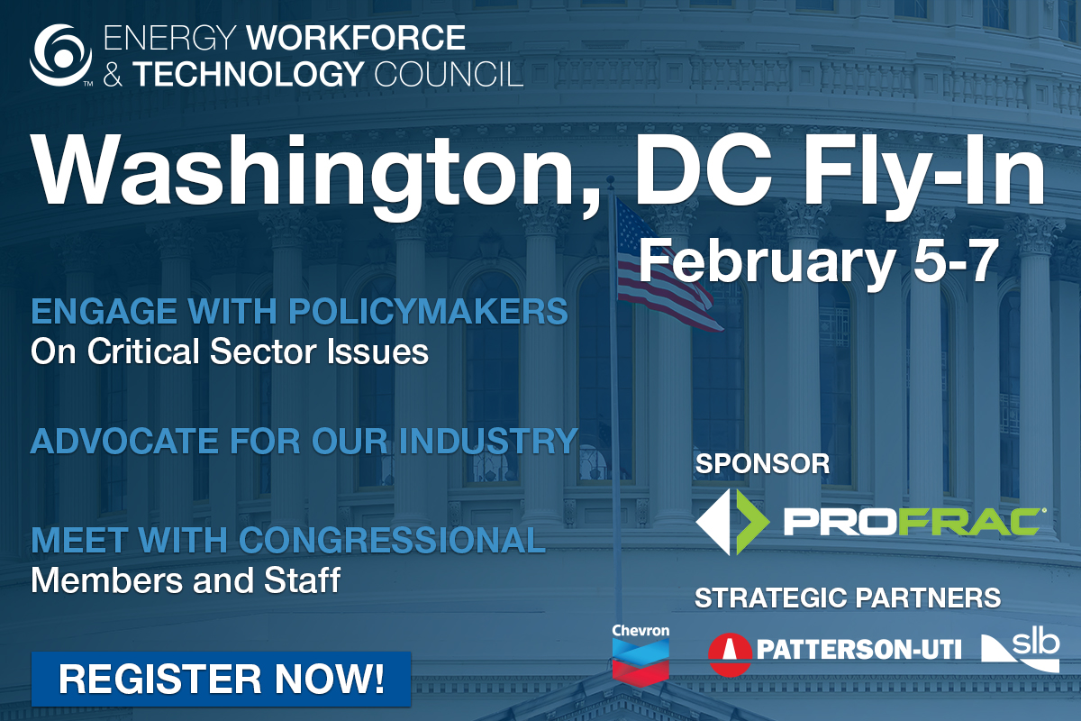 EnergyWorkforce's tweet photo. 🏛️ Don't miss your chance to engage with policymakers on the critical issues  facing the energy sector. Join senior executives from Energy Workforce Members for meetings with Sen. Mitch McConnell, Sen. Bill Cassidy, Sen. Ben Ray Lujan, Rep. Wesley Hunt, Rep. Henry Cuellar and more! Book your hotel today, as the room block closes on Friday January 12!

➡️ Secure your spot! https://t.co/TyR26dlCKK

Thank you to sponsor @ProFracServices, as well as strategic partners @Chevron, Patterson-UTI and SLB.