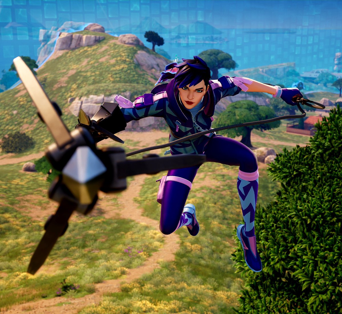 FNAfterDark's tweet photo. Llamas fly high!! @FortniteGame #Fortography https://t.co/Db4qqYIOyg