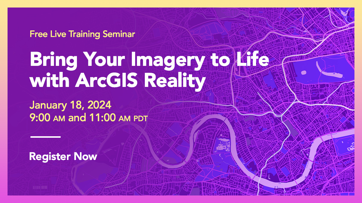 Calling all #imagery enthusiasts! 🌎 Join us next Thursday + learn how to create visually stunning, geospatially accurate 2D and 3D imagery products. #digitaltwin

🔹Register → esri.social/Opnz50QpBOs