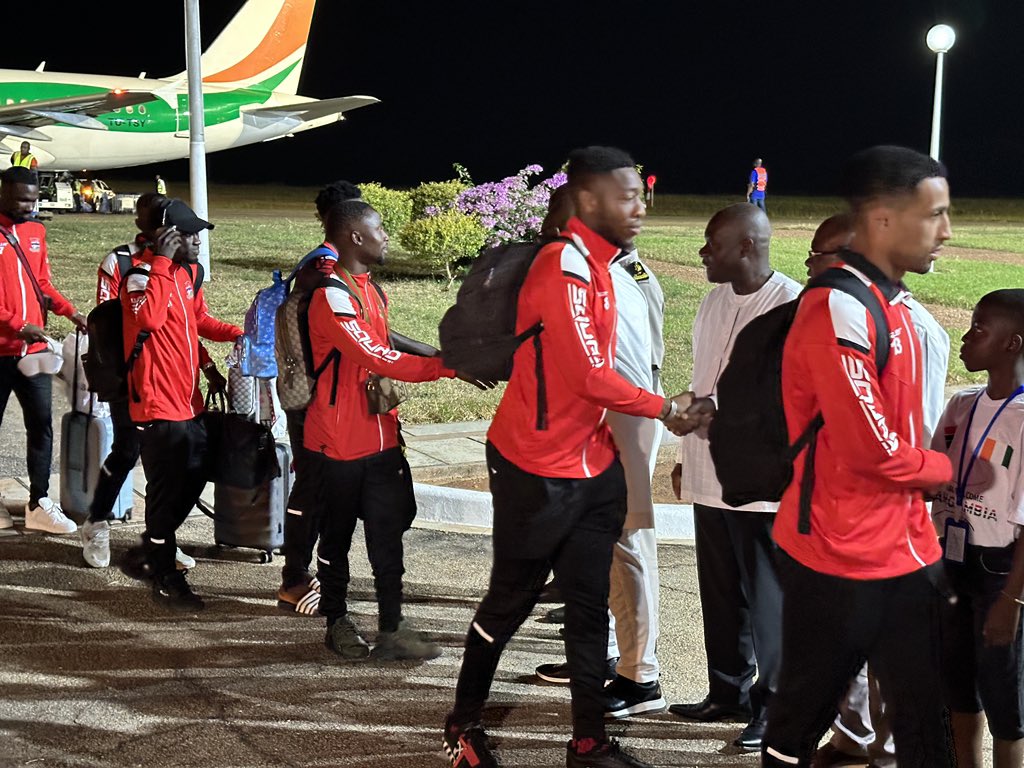 TheGambiaFF's tweet photo. Alhamdoulillah! We have landed safely in Yamoussoukro. https://t.co/vkEoLUuxim