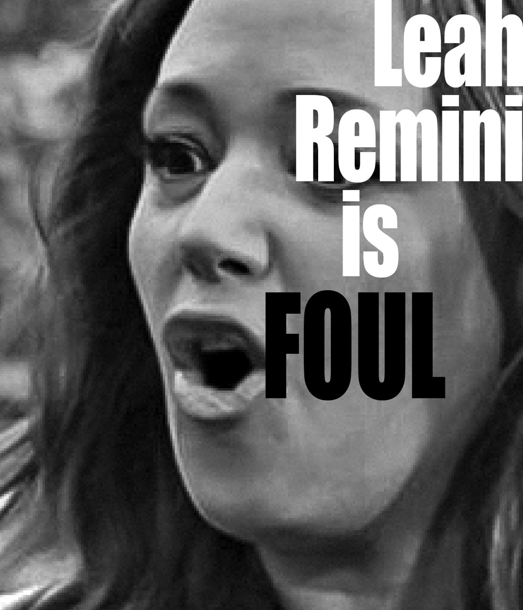 Foul (adj.): morally or spiritually offensive, or revolting. @LeahRemini is foul. Her personality is based on bigotry and hate, and her character is driven by her support for a rapist.