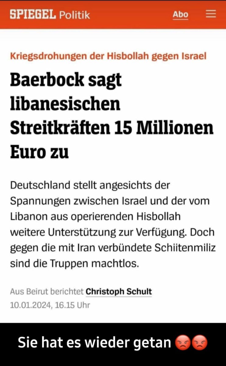 Sie hat schon wieder deutsches Steuergeld verschenkt.
