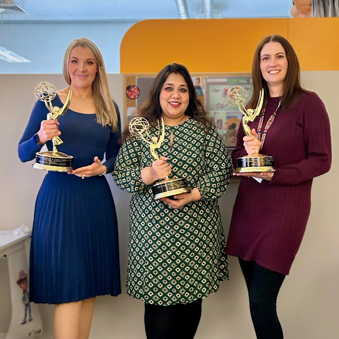 A flock of Emmy’s has just landed in our Dublin studio for the Ada Twist, Scientist team from 2022’s exciting win in the Outstanding Preschool Animated Series category! 

#ChildrensEmmys <a href="/netflix/">Netflix</a>