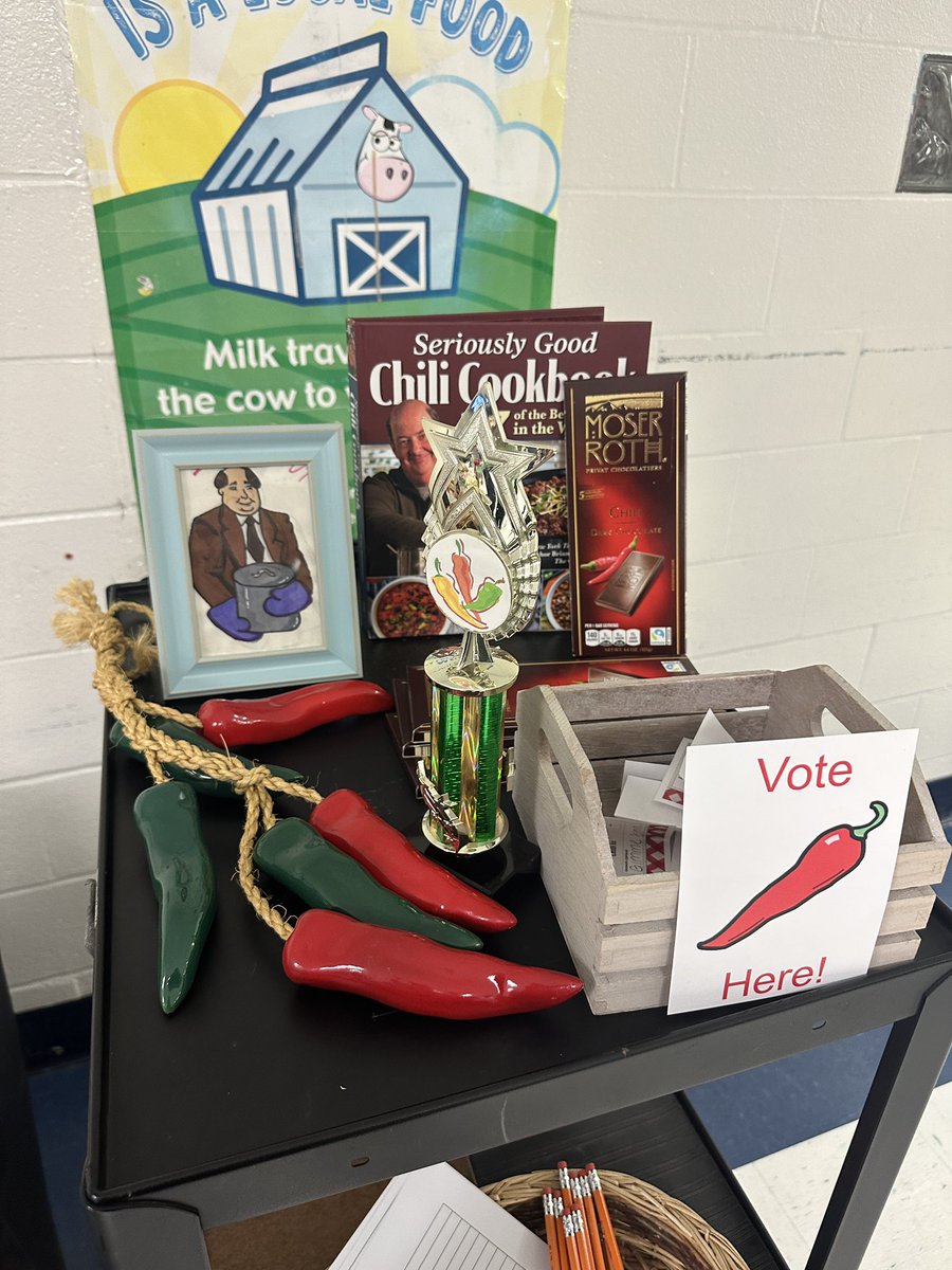 b_pearson's tweet photo. 2nd place in the SMS Chili Cook off…Dr. A won first place. A fun way to end 1st semester — thank you Candace Hall for organizing! #SMSRocks @SMSstallions https://t.co/htvy8iXzqw