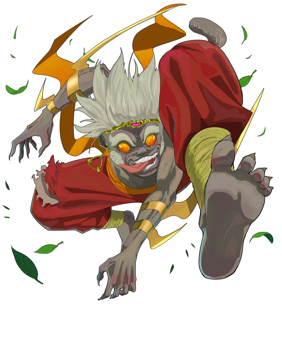 ougitsuu's tweet image. monkey king of wood
#character_design