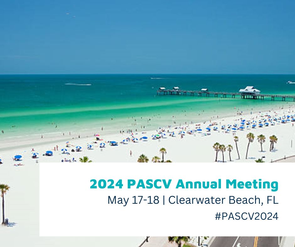 Travel Once Learn Twice!  Two Great Events in One Fantastic Location! Join us in Clearwater Beach, FL for 2024 PASCV Annual Meeting May 17-18. Arrive early to attend 2024 Clinical Microbiology Review Course May 16. pascv.org/page/pascv #PASCV2024 #ClinMicro