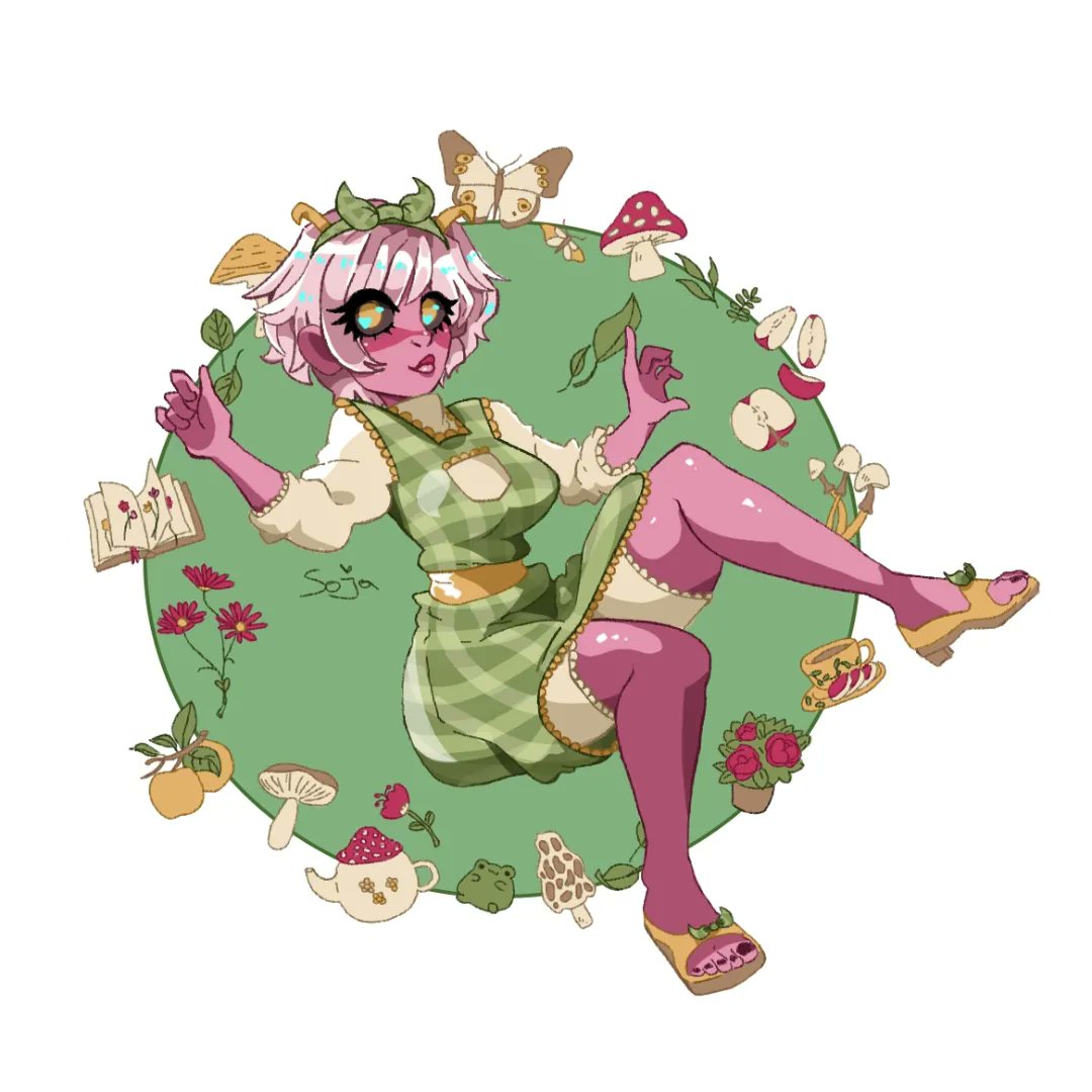 sojasausje's tweet photo. I forgot I had a Twitter account. Anyways redraw from 2021!! 🤭🤭🤭☘️ https://t.co/swylKEYg5V