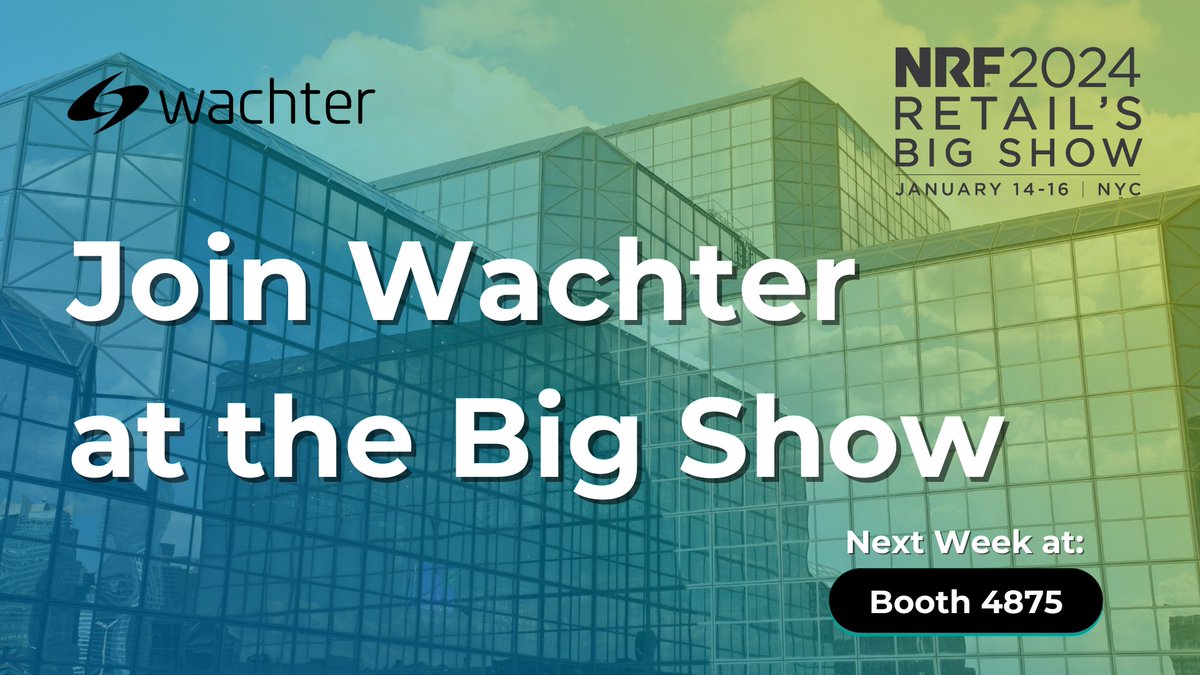 WachterInc's tweet photo. Join us next week in the Big Apple for Retail’s Big Show!

While you’re at #NRF2024 alongside all of our friends from @NRFNews and @NRFBigShow, check out how Wachter drives connection through technology! https://t.co/rQGN4NuHU4