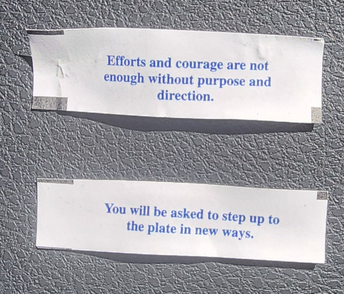GHOSTANGEL84's tweet photo. You always add the words "in bed" to the end of your fortunes. This is my wife's and mine
#Chinesefortune #fortunecookie #inbed https://t.co/2oven00Kz2