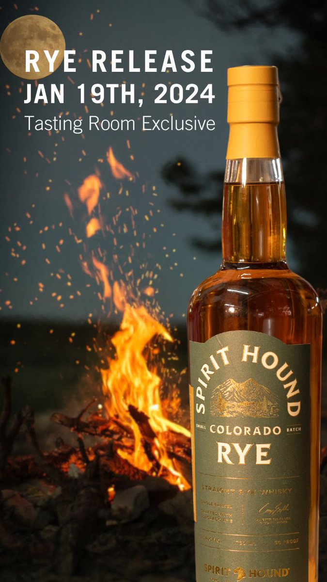 Our all-Colorado Rye Whisky returns on January 19th. A tasting room exclusive available at our Denver and Lyons locations.