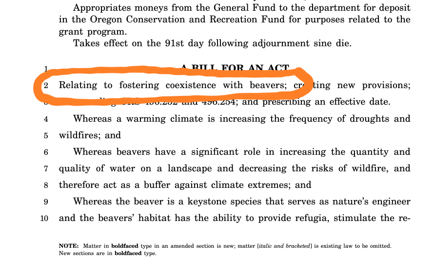 This might be the most Oregon relating clause in the history of the Oregon legislature. #orleg
