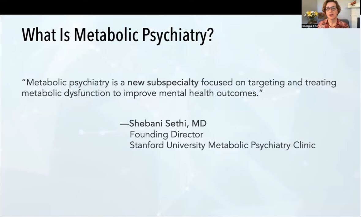 This insightful perspective from @GeorgiaEdeMD provides a comprehensive overview of how #MetabolicPsychiatry unlocks new nutrition-based treatment options for psychiatric patients. Watch this episode of @MetabolicSummit’s podcast to learn more: youtube.com/watch?v=gPt7p7…