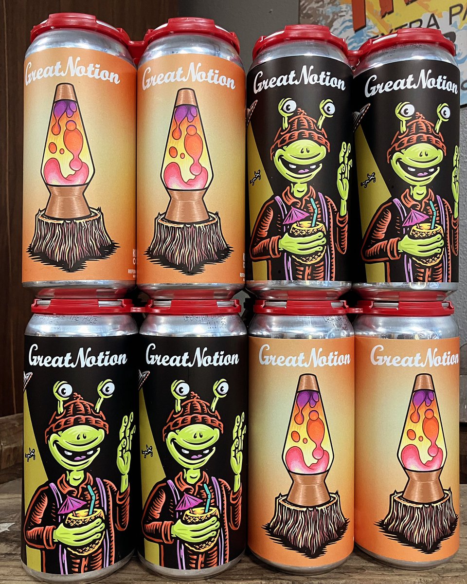 SulaBigHead1's tweet photo. A couple more @greatnotion ๐ป in the coolers this week ๐ Juice Invader Hazy IPA w/ ๐ and Mellifluous Smoothie Tart Ale w/ #apricot #peach #banana #passionfruit #tangerine ๐ป #missoula #beerstore #bottleshop #montana #keepbeerfun #greatnotionbrewing #beerstagram #missoulamontana https://t.co/fetHTJ6zSs