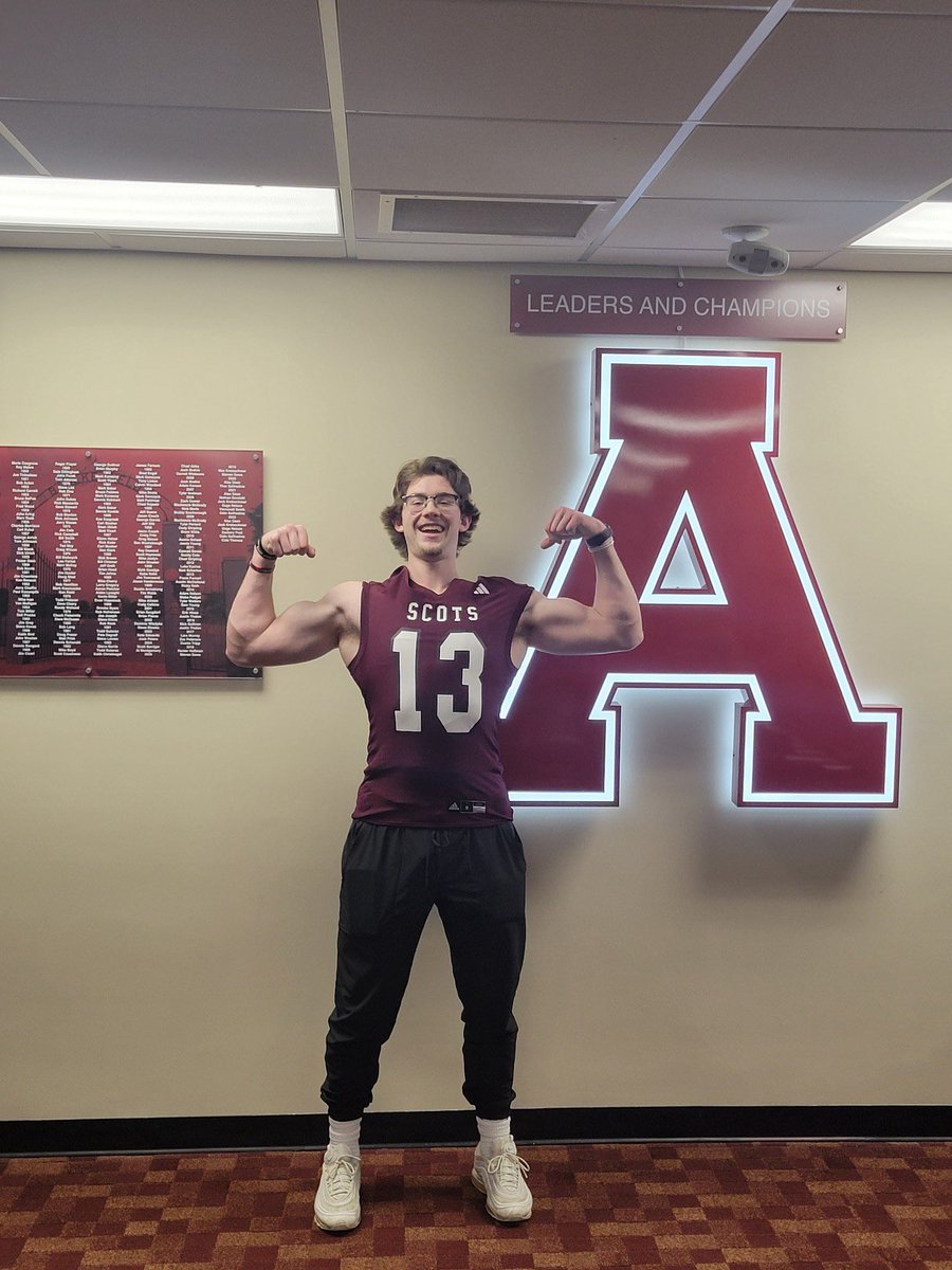 After a great visit today, blessed to have achieved my 3rd offer to further my Athletic and Academic career <a href="/AlmaScots/">Alma College Scots</a> thank you <a href="/CoachCouchAlma/">Jason Couch</a> and <a href="/CoachBalhorn/">Coach Balhorn</a>
<a href="/Legacy_Kicking/">Legacy Kicking</a> <a href="/AvondaleFootba2/">Avondale Football</a> <a href="/KornblueKicking/">Brandon Kornblue</a>