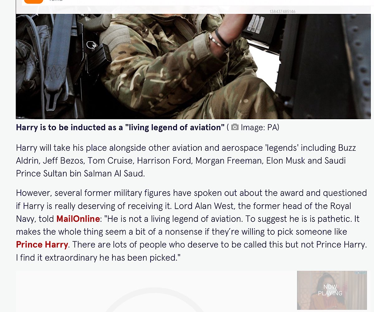 Feenix0081's tweet photo. More angry military people are ditching their NDA’s and speaking up, #DumbPrince stealing valour to boost himself is hilarious but it’s also extremely disrespectful to those who genuinely deserve recognition #BunkerHarry #PrinceHarry #HarryIsATraitor #PrinceWilliam #MeghanMarkIe https://t.co/F92DzlE77H