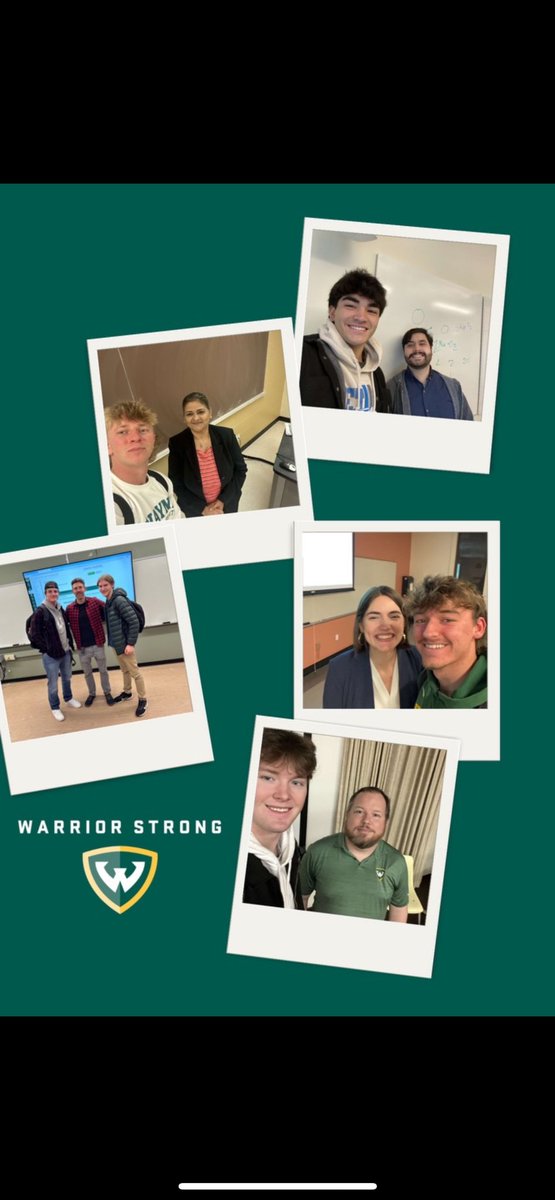 waynestbaseball's tweet photo. Freshman challenge: Take a picture with a professor #firstweekofthesemester
.
.
Quick shout out to the professors and staff members of Wayne State University! Thank you for everything you do for student athletes. https://t.co/bhgmE5KsXb