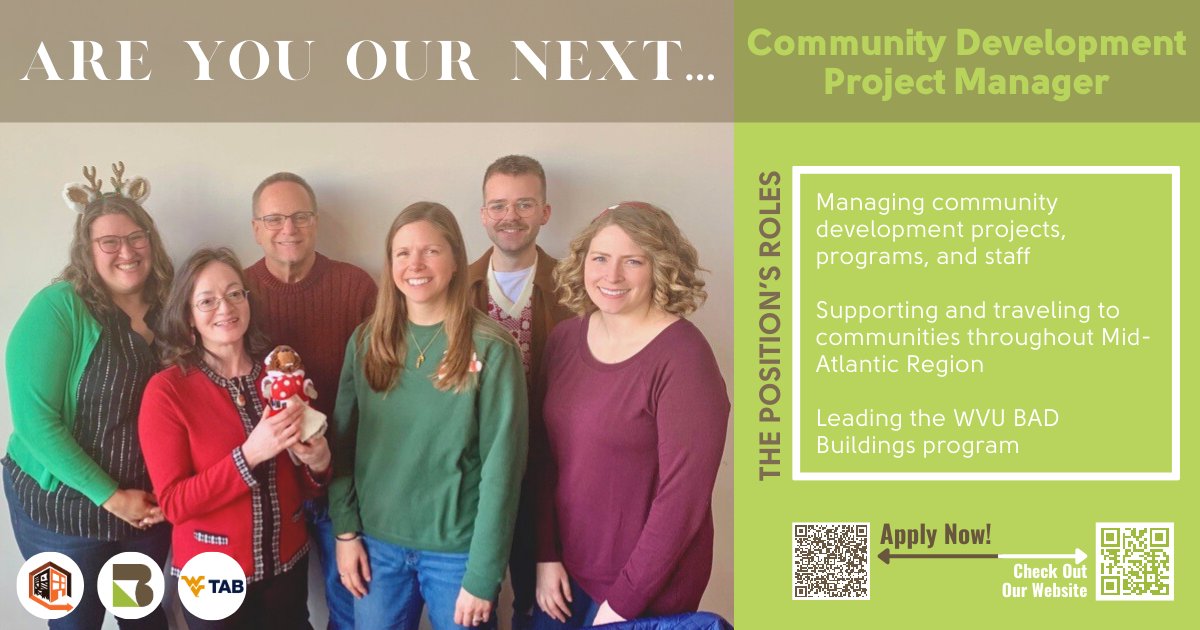WV Brownfields Assistance Centers (@wvbrownfields) on Twitter photo We're hiring a community development project manager! Spread the word, and consider applying.
wvu.taleo.net/careersection/…
#brownfields #communitydevelopment #wvjobs <a href="/GenerationWV/">Generation West Virginia</a> We're hiring a community development project manager! Spread the word, and consider applying.
wvu.taleo.net/careersection/…
#brownfields #communitydevelopment #wvjobs <a href="/GenerationWV/">Generation West Virginia</a>