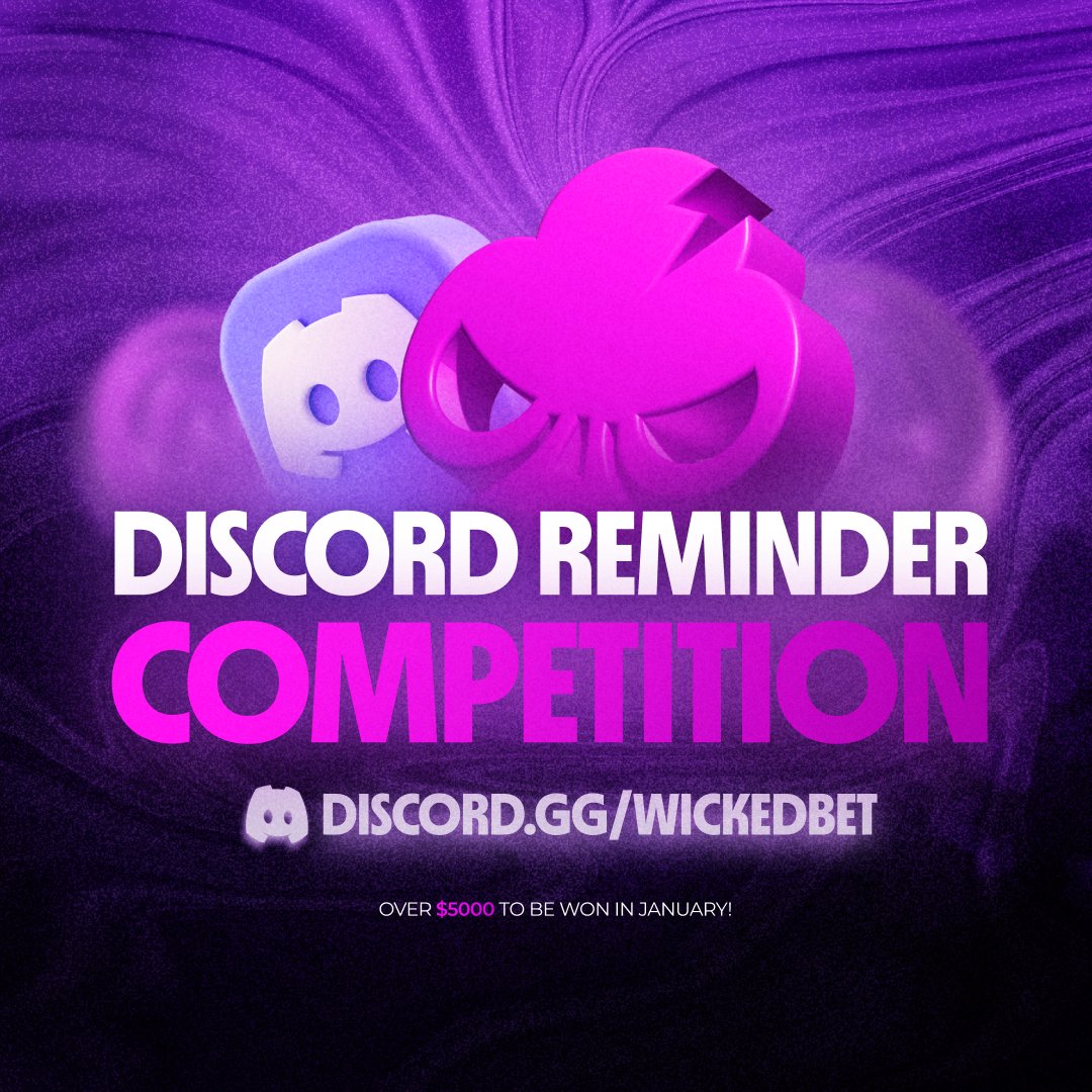 WickedCasino's tweet photo. 50,000 $WIK Giveaway 📢

Reminder to join our Discord Invite Competition and you can win a piece of over $5000 worth in $WIK 🏆

Step 1: Invite people to our Discord
Step 2: Repeat step 1

https://t.co/CWHCJyXAvi