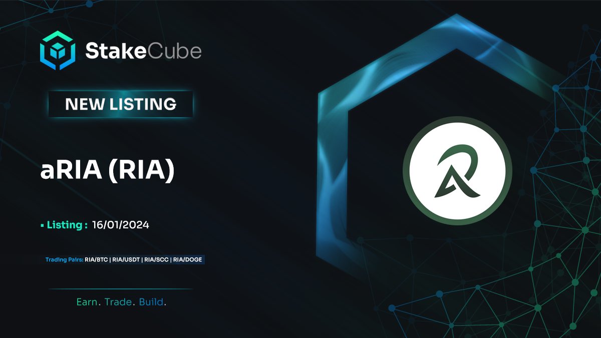 📢 New listing alert! @aRIACurrency will soon be listed on our Platform. Prepare yourself for the listing on 16/01/2024. #CryptoNews #Listing #RIA