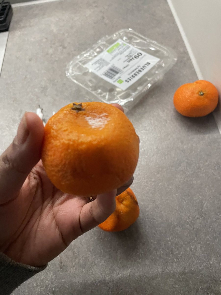 explicitlytun's tweet photo. @sainsburys hey i placed an online order and the oranges i ordered came mouldy and soft, i’ve got pictures here of a few but i threw the rest out. what can i do? https://t.co/rWyMcGlmow