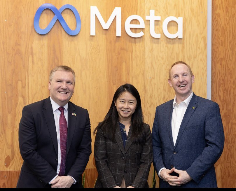 EUCssrMcGrath's tweet photo. I’ve had some very positive meetings so far in San Francisco including with John Collison of @stripe, with the CFO of @Google Ruth Porat and thd CFO of @Meta Susan Li, where we discussed the vital role 🇮🇪 is playing in their global operations. https://t.co/Sx6JLw8x0Z