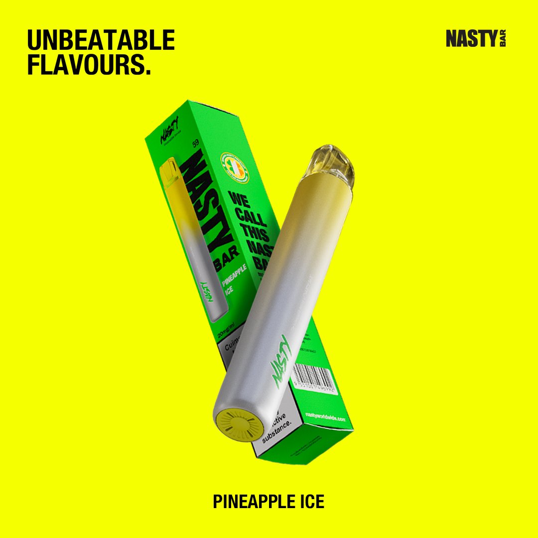 VaporLinQGroup's tweet photo. 🍍🧊 Place your orders for the popular new Nasty Bar DX2! 

👉 https://t.co/QDFYnDpIFw

#VaporLinQ #Ireland #NastyBar #WeCallThisNasty https://t.co/yq65nmus3f