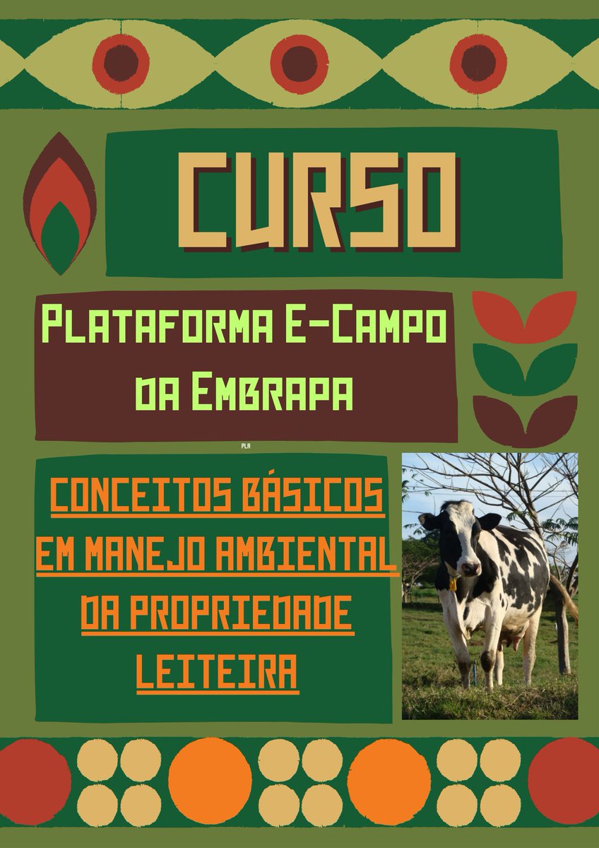 jcpasca's tweet photo. Curso Conceitos básicos em manejo ambiental da propriedade leiteira
Link: https://t.co/rVg1mAUOnX
Módulos: I - Manejo ambiental, II - Licenciamento ambiental e III - Os oito conhecimentos.
Modalidade: à distância, autoinstrucional https://t.co/nLFuvWPvT7