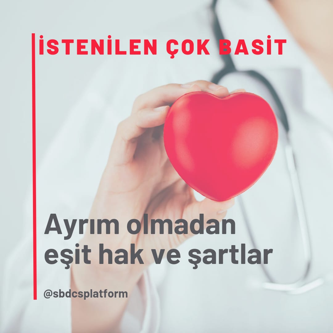 <a href="/drfahrettinkoca/">Dr. Fahrettin Koca</a> Sağlıkçılar  gününde sağlıkçı değiliz 
Hemşireler gününde sağlıkçı değiliz 
Tıp bayramında sağlıkçı değiliz
#sağlıkçılargünü 
Öteki Harici Dışı deniliyor
biz neyiz
@sbdcsplatform 
#SHSdiyeceksiniz 
#kamusağlıkçıları