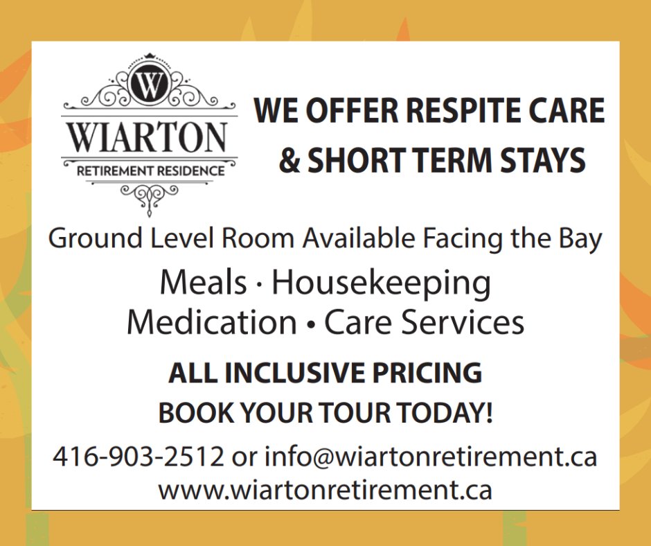 WiartonR's tweet photo. Give yourself the gift of respite! 🌿 Our retirement residence welcomes you for short-term stays, offering a peaceful escape and personalized care. 💙 
#RespiteCare #ShortTermStay #wiarton #wiartonretirementresidence #retirement #seniorliving #retirementliving https://t.co/0EitBb8BDz