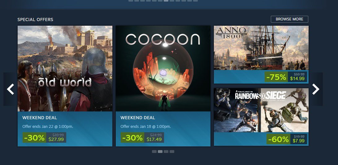 Front page of Steam! Wonders and Dynasties is out today! Many thanks to my team @mohawkgames and to our publisher whom we love and appreciate @HoodedHorseInc well done team Old World 🎉