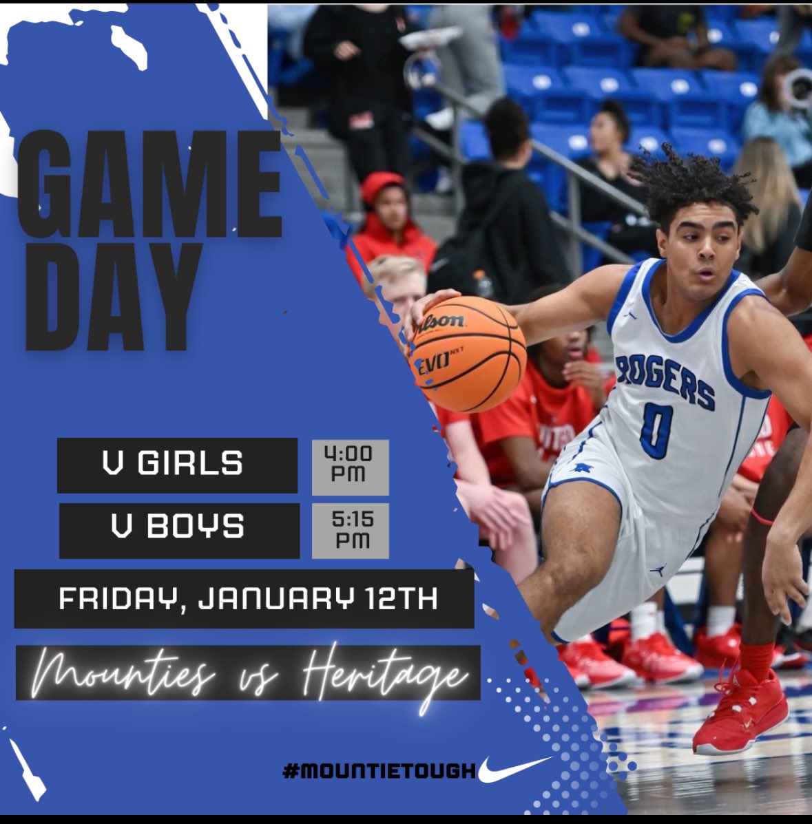 ‼️Game Time Change‼️ @RPS_Athletics <a href="/RogersSchools/">Rogers Schools</a> <a href="/RHSMounties/">Rogers Mounties</a> <a href="/mountiewbb/">Lady Mountie Basketball</a> <a href="/MountieB/">Mountie Basketball</a> <a href="/RHS_Williams/">Lisa Williams</a>