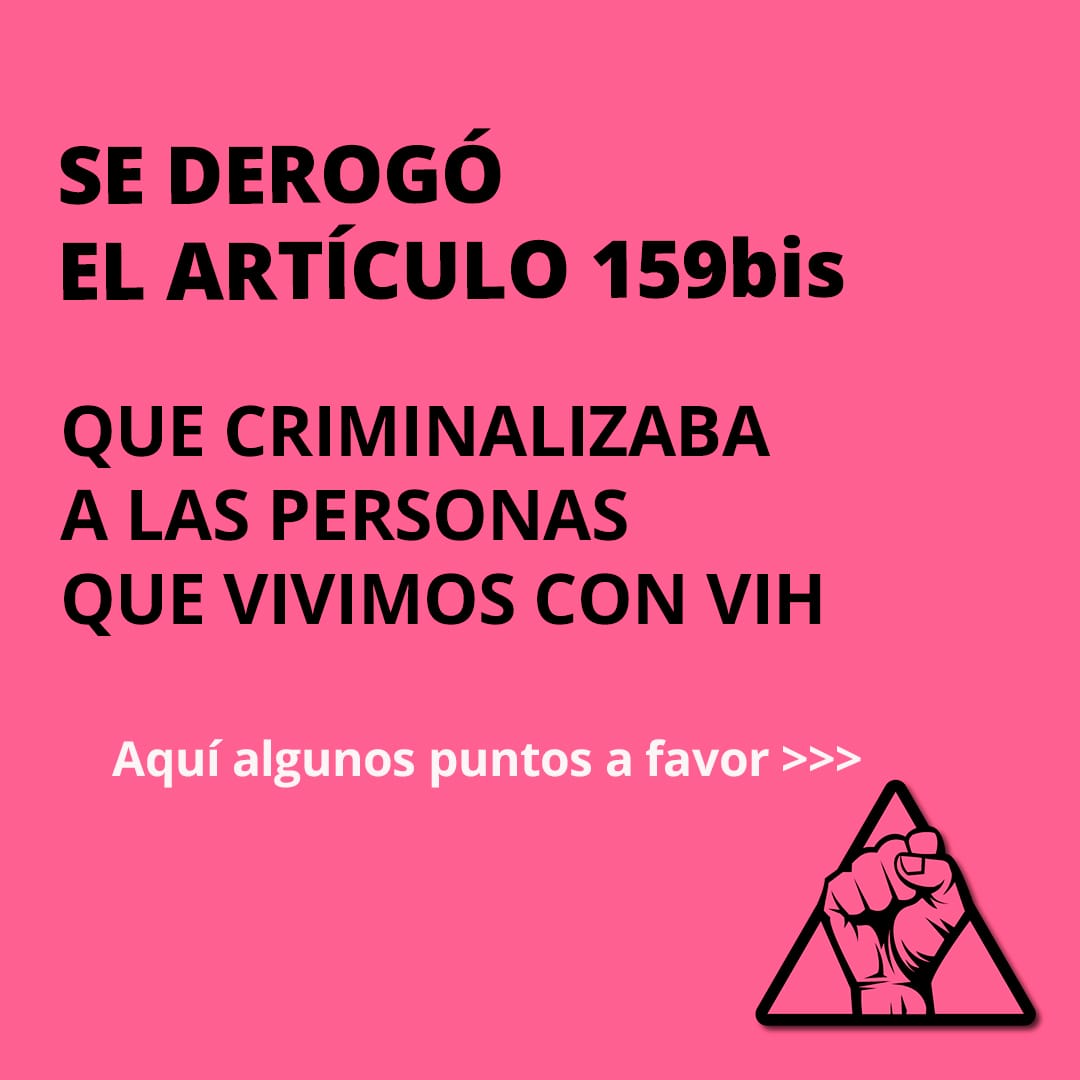 Se presentó hoy oficialmente la derogacion del artículo 159bis del #CodigoPenal que nos criminalizaba por vivir con VIH... Abrimos hilo con puntos de la importancia de que este logro haya sucedido 👇🧵